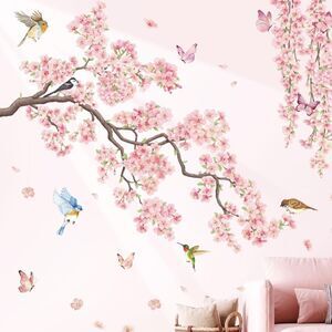 Cherry Blossom wall decal | Pink and brown